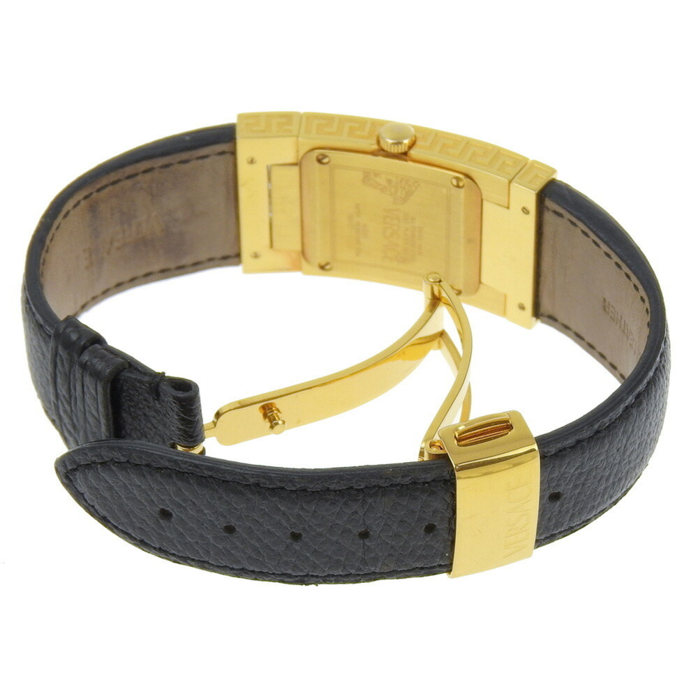 Versace Versace Alq90 Rectangular Black Dial Gp/L… - image 3